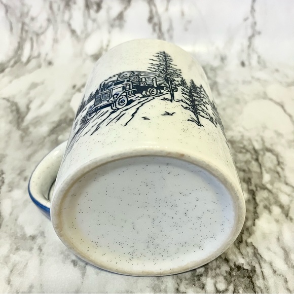 Washington mug with elk (moose?), pine trees, and logging truck - Picture 6 of 7